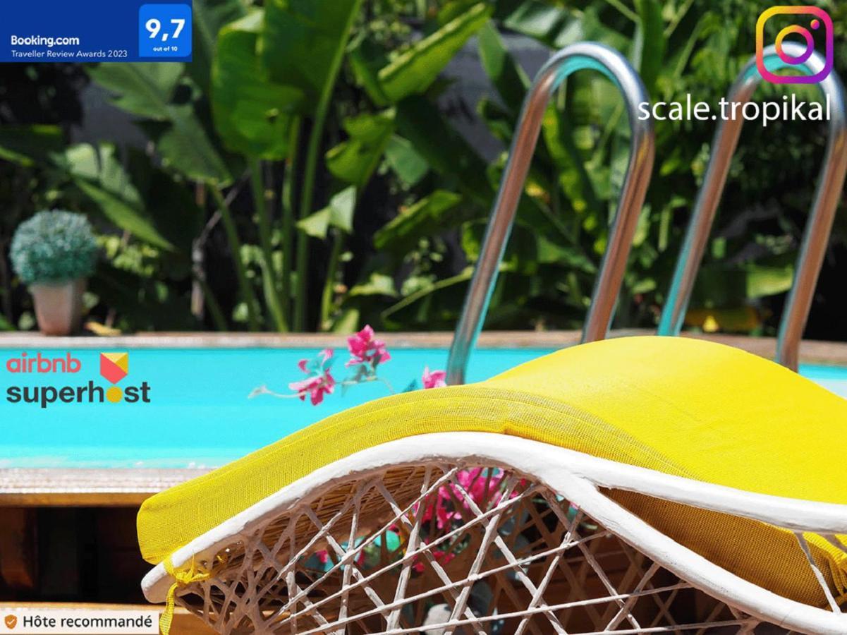 S'Cale Tropikal - Gite Cosy Avec Piscine Privee Petit-Canal Екстер'єр фото